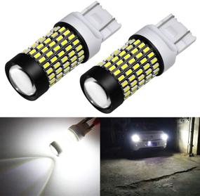 img 4 attached to Phinlion 7443 LED Bulb White Super Bright 2800 Lumens 3014 103-SMD 7440 7444 LED Bulbs With Projector For Back Up Reverse Turn Signal Brake Stop Tail Lights