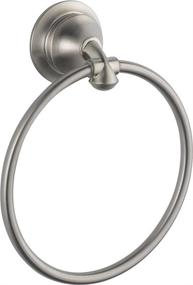 img 4 attached to 🛀 Delta Linden Stainless Steel Towel Ring - 2.56 x 6.5 x 7.87 Inches - Bathroom Accessories 79446-SS