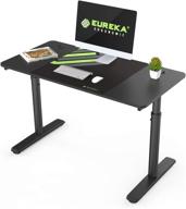 🖥️ 47x23 inch height adjustable computer desk by eureka ergonomic with free mouse pad - ideal for gaming, working, and spacious office workstation - heavy duty design логотип