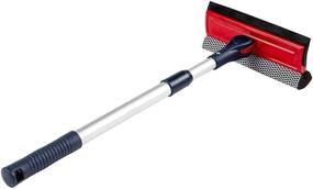 img 4 attached to 🧼 DSV Standard Professional Window Squeegee with Telescopic Extension Pole - 2-in-1 Sponge and Soft Rubber Strip for Effortless Cleaning From Multiple Angles