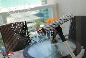 img 2 attached to 🧼 DSV Standard Professional Window Squeegee with Telescopic Extension Pole - 2-in-1 Sponge and Soft Rubber Strip for Effortless Cleaning From Multiple Angles