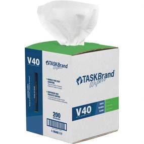 img 4 attached to 🧻 TaskBrand N-V040CGW Center Pull Wipers, White, 10x12 (200 Count) - High-Quality Cleaning Towels for Versatile Applications