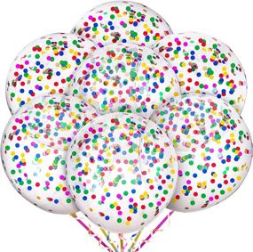 img 4 attached to Confetti Balloons Multicolor Engagement Decoration