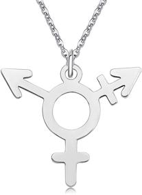 img 4 attached to SenFai Transgender Bisexual Lesbian Necklace