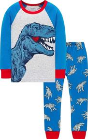 img 3 attached to 🦖 Dinosaur Skeleton Christmas Children's Sleepwear for Boys - Sleepwear and Robes