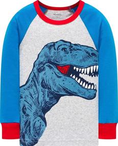 img 2 attached to 🦖 Dinosaur Skeleton Christmas Children's Sleepwear for Boys - Sleepwear and Robes