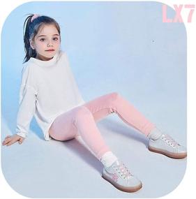 img 3 attached to LX7 Girls Toddler Leggings Dress Apparel & Accessories Baby Girls for Clothing