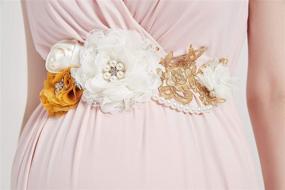 img 2 attached to Pregnant Wedding Bridal Applique Maternity Women's Accessories