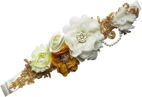 img 4 attached to Pregnant Wedding Bridal Applique Maternity Women's Accessories