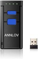📱 annlov bluetooth barcode scanner - wireless & 2.4ghz wireless & wired connection - portable 1d barcode reader for windows, mac, android, ios phones, tablets, and computers logo