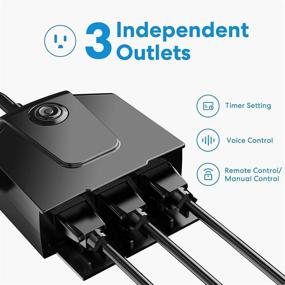 img 2 attached to Smart Outdoor Outlet Compatible HomeKit