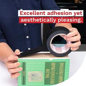 img 2 attached to XFasten Archive-Safe Black Book Binding Repair Tape, 📚 2-Inch x 15-Yard, Cloth Library Book Hinging Tape - Acid-Free