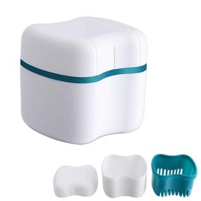 img 4 attached to 🦷 Емкость для зубного протеза: корзинка для ванны для зубных протезов, ящик для очистки ванни, кубок для замачивания зубных протезов, держатель для фиксаторов (В)
