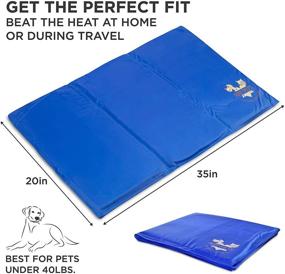 img 3 attached to Arf Pets Self Cooling Mat Pad: 🐶 The Ultimate Solution for Kennels, Crates, and Beds