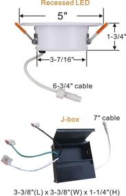 img 1 attached to 🔦 Enhance Your Space with the Recessed Junction Retrofit Downlight Location 4