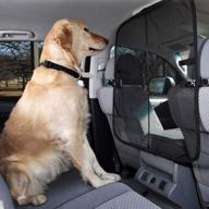 🐾 pet car barrier seat screen - carrier & travel accessories, front seat barriers for cars, trucks, and suvs - car shield to safely transport dogs logo