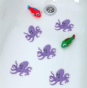 img 3 attached to 🐙 SlipX Solutions Adhesive Bath Treads: Octopus Tub Tattoos for Non-Slip Traction in Kid-Friendly Bathrooms (5 Pieces)