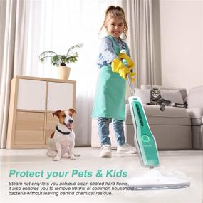 img 1 attached to 🧹 Versatile Steam Mop for Effective Cleaning on Hardwood, Tile, Grout & More – Lightweight Machine with 3 Steam Levels