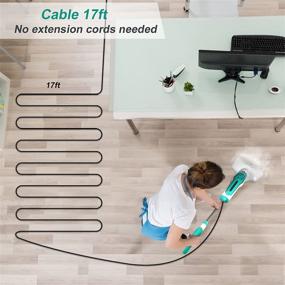 img 2 attached to 🧹 Versatile Steam Mop for Effective Cleaning on Hardwood, Tile, Grout & More – Lightweight Machine with 3 Steam Levels