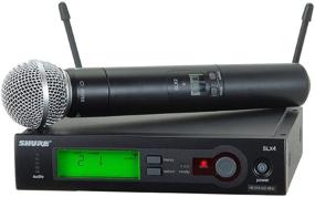 img 4 attached to 🎤 Беспроводная микрофонная система Shure SLX24/SM58: Познайте вершину профессионального звука с ручным вокальным микрофоном SM58