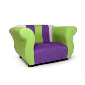 img 3 attached to 🪑 Colorful KEET Fancy Kid's Chair in Purple/Green: Perfect and Stylish Seating for Children