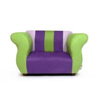 🪑 colorful keet fancy kid's chair in purple/green: perfect and stylish seating for children логотип