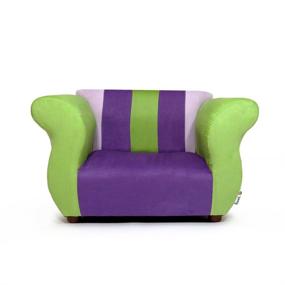 img 4 attached to 🪑 Colorful KEET Fancy Kid's Chair in Purple/Green: Perfect and Stylish Seating for Children