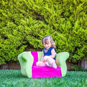 img 2 attached to 🪑 Colorful KEET Fancy Kid's Chair in Purple/Green: Perfect and Stylish Seating for Children