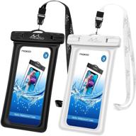 📱 moko floating waterproof phone pouch holder [2 pack] - keep your device safe & dry: compatible with iphone 13/13 pro max, iphone 12/12 pro max, samsung s21/s10/s9/s8, and more! logo