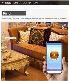 img 3 attached to Отслеживайте и защищайте свои вещи с помощью умной кошелька Smart LB Anti-Lost Bluetooth - кошелек винтажного ретро-стиля из натуральной кожи ко carnesia (Кофе)