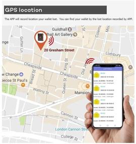 img 1 attached to Отслеживайте и защищайте свои вещи с помощью умной кошелька Smart LB Anti-Lost Bluetooth - кошелек винтажного ретро-стиля из натуральной кожи ко carnesia (Кофе)
