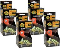 🐍 enhance reptile habitats with zoo med nightlight red bulb pack - 100 watts (4 pack) logo