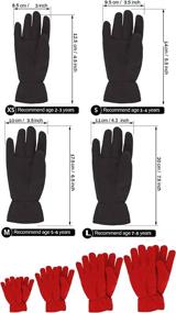 img 2 attached to Toddler Kids Winter Gloves Fleece Availble Boys' Accessories ~ Cold Weather