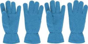 img 4 attached to Toddler Kids Winter Gloves Fleece Availble Boys' Accessories ~ Cold Weather