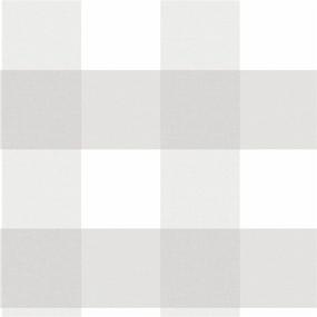 img 4 attached to 🏘️ Gray Farmhouse Plaid Peel and Stick Wallpaper - NuWallpaper NUS2691