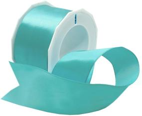 img 1 attached to 🎀 Aqua Wired Satin Ribbon: Enhance your crafts with Morex Ribbon's stunning offering