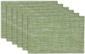 img 4 attached to Everyday Outdoor 🌿 Crosshatch Placemats by DII