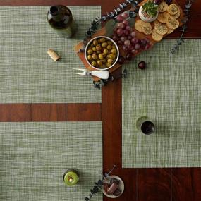 img 2 attached to Everyday Outdoor 🌿 Crosshatch Placemats by DII