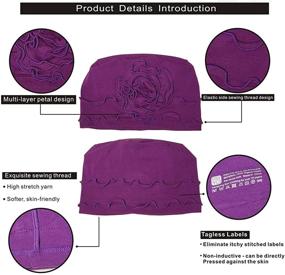 img 2 attached to 🎀 osvyo Chemo Headwear Turban Cap for Women - Stylish Cancer Beanie for Hair Loss (Sealed Packaging)