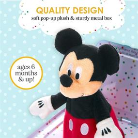 img 1 attached to 🐭 Disney Baby Mickey Mouse Jack-in-The-Box Musical Toy for Babies by KIDS PREFERRED