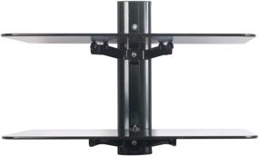 img 2 attached to 📺 Black Wall Mounted AV Component Shelving System - AVF ES250B-E, 2 Shelves