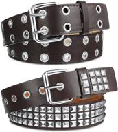 pieces studded double grommet gothic women's accessories logo