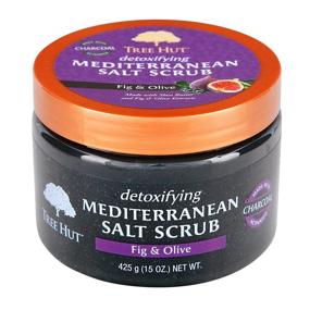 img 2 attached to 🌿 Tree Hut Mediterranean Salt Scrub Fig & Olive: Ultra Hydrating 15oz Exfoliating Scrub for Nourishing Essential Body Care