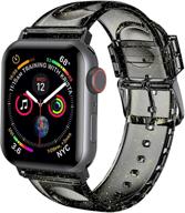 👩 iiteeology женский блестящий мягкий силиконовый спортивный ремешок для apple watch series 7/6/se/5/4/3/2/1 - совместим с apple watch band 38мм 40мм 41мм - черный/золотой логотип