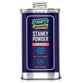 img 4 attached to 🧴 Stanky's Grooming Deodorant Body Powder for Men, 6 oz, Unscented Natural Formula, Talc-Free Ball Powder, Fall Sweat Stopper Superior to Fresh Balls, The Ultimate Choice for Men