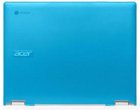 img 4 attached to 💠 mCover Hard Shell Case for Acer Chromebook Spin 13 CP713-1WN Series (2018/2019) - Aqua (Not Compatible with Other Acer Chromebooks)