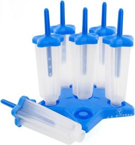 img 2 attached to 🍭 U.S. Kitchen Supply Jumbo Set of 18 Star Shaped Ice Pop Molds - Reusable USA Colored Ice Pop Makers for Healthy Kids Treats