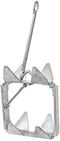 img 3 attached to ⚓ Smart Marine Folding Square Anchor - 13, 19, or 25 lb Options, Slide Cube Box, Galvanized Boat Anchor