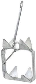 img 4 attached to ⚓ Smart Marine Folding Square Anchor - 13, 19, or 25 lb Options, Slide Cube Box, Galvanized Boat Anchor