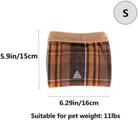 img 2 attached to 🐾 Plaid Print Washable Dog Bandana: Multifunctional Pet Accessory for Cats and Dogs - Neck, Ears, and Headband Scarf Providing Warmth